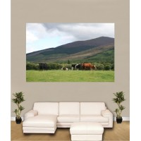 Cattle Field Canvas Framed